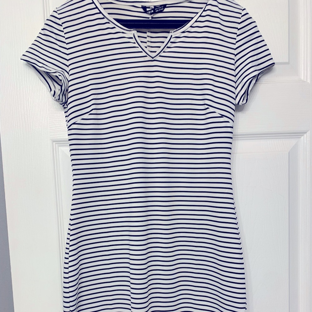 SHEIN Striped T-Shirt Dress